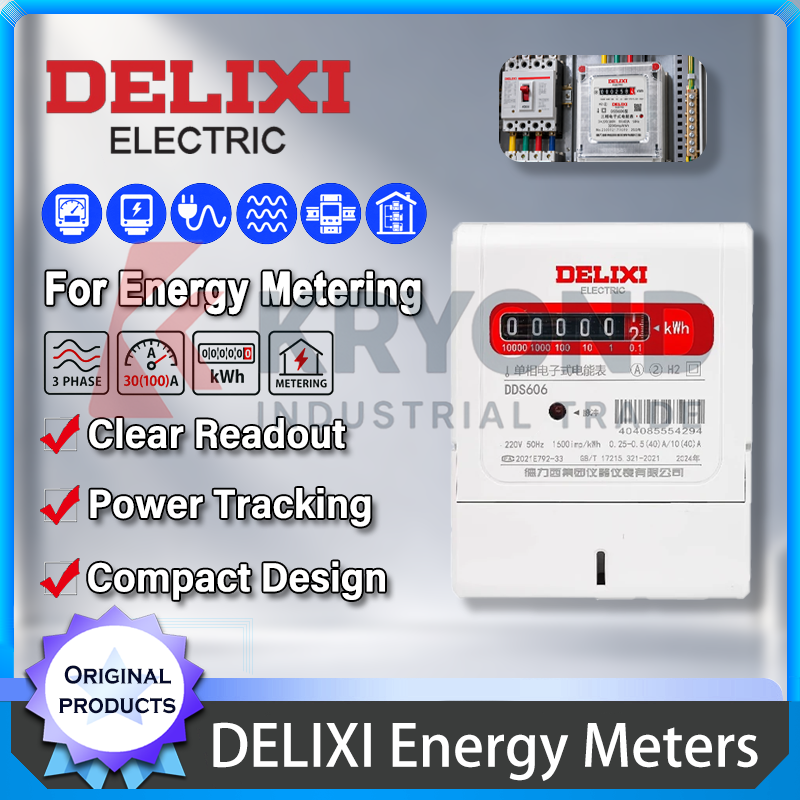 Diy Electronics Shop - DELIXI Elektronische kWh-energiemeter, geschikt voor enkelfasige