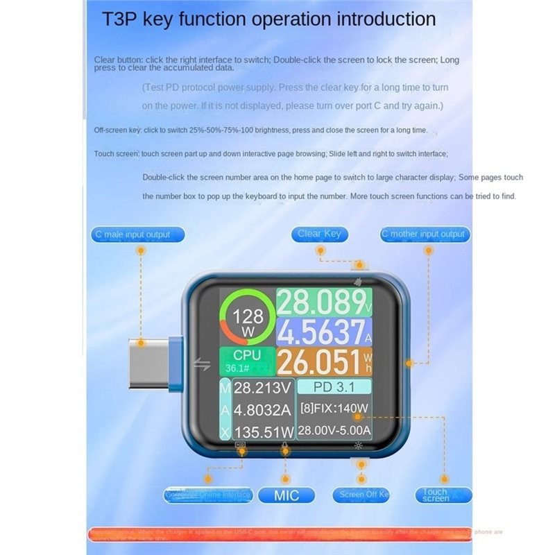 AFOURT-T3P Touch Control USB P - Logic Analyzer Usb recensie en prijs
