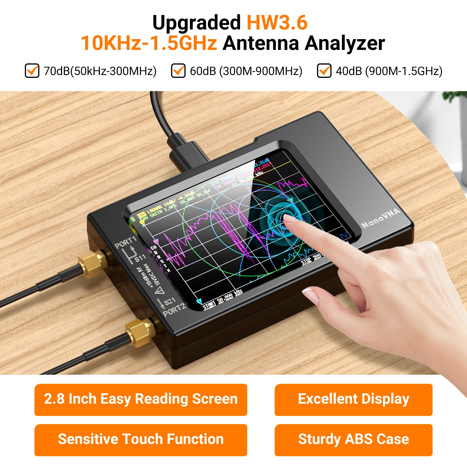 Nanovna-H Vector Netwerk Anten - Logic Analyzer Usb recensie en prijs