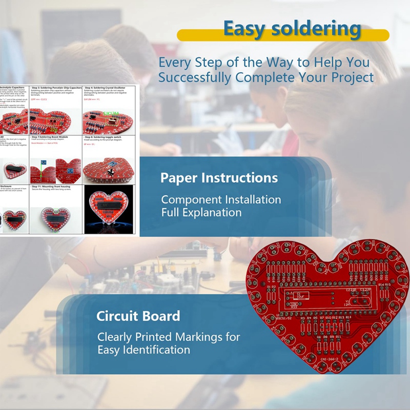 ● Soldeerpraktijkset, hartvorm - Diy Electronics Project Kit recensie en prijs